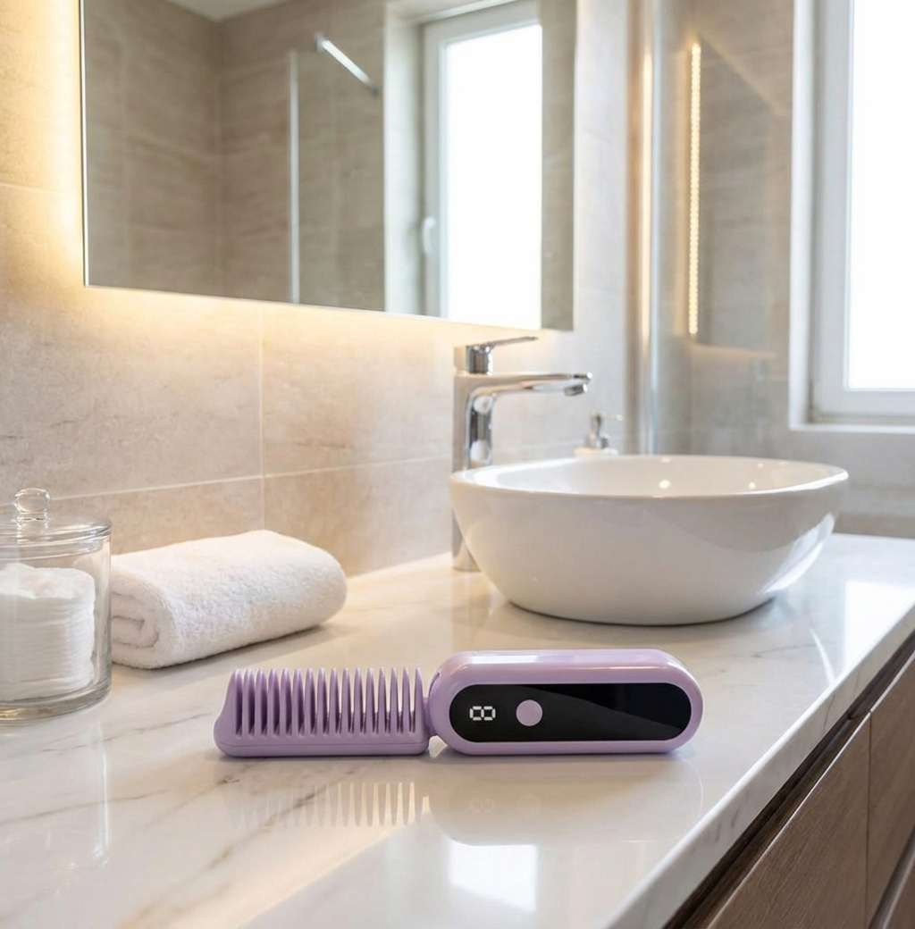 Cepillo Alisador Portátil Plegable