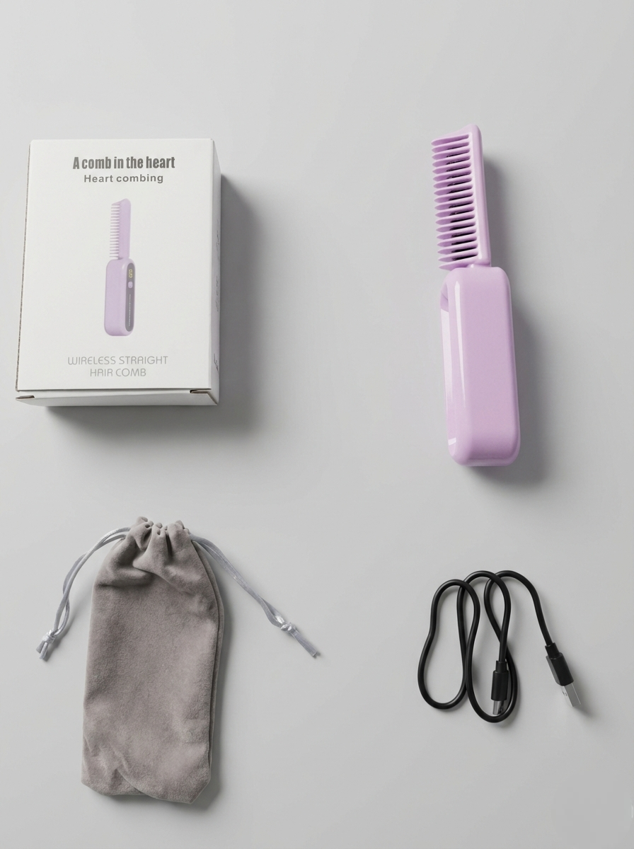 Cepillo Alisador Portátil Plegable