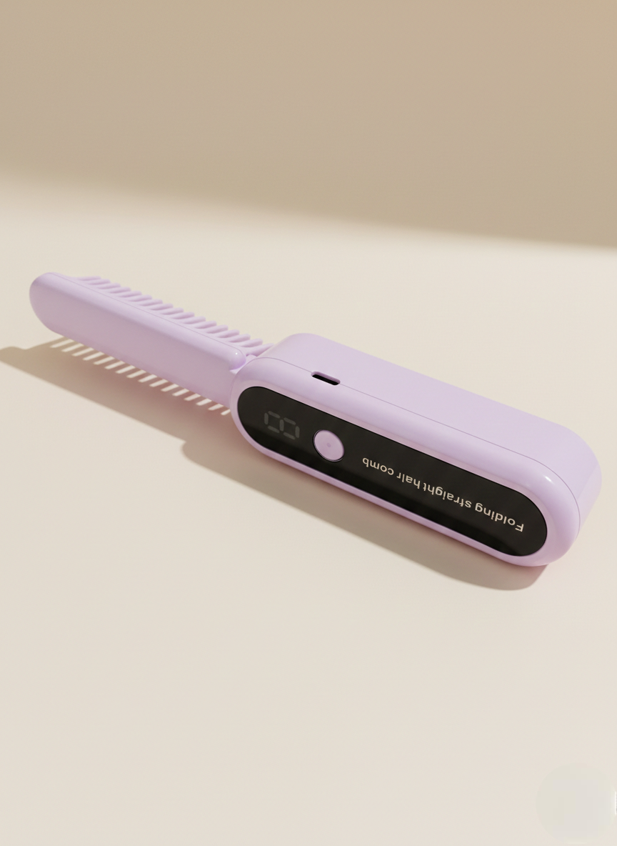 Cepillo Alisador Portátil Plegable